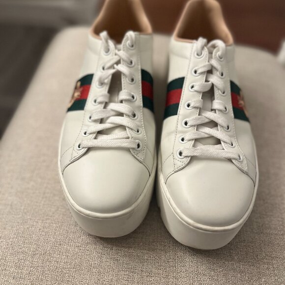 GUCCI Women's Ace Platform Sneaker 38.5 (Size 8) - Picture 3 of 11